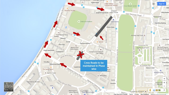 Traffic Diversion for North Bound Traffic