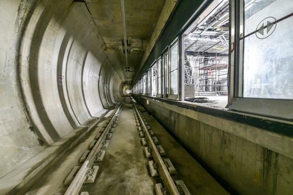 The work is progressing at a rapid pace at Marol Naka Station