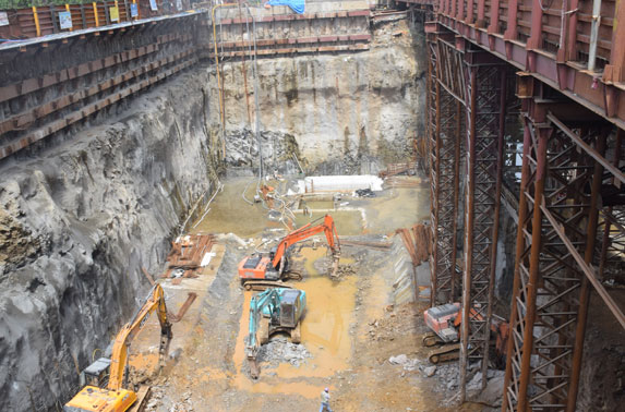 Excavation at Dharavi