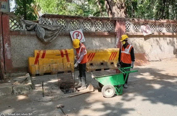 Monsoon Preparedness Works in Vidhan Bhavan Station