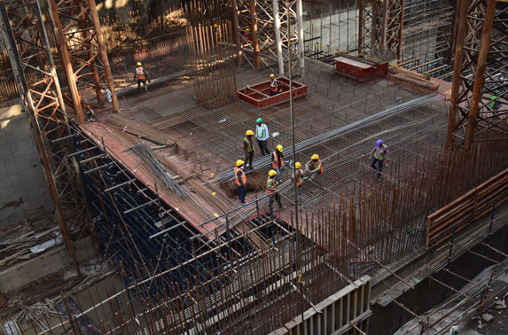 Mumbai Central - Concourse Slab reinforcement work in Progress