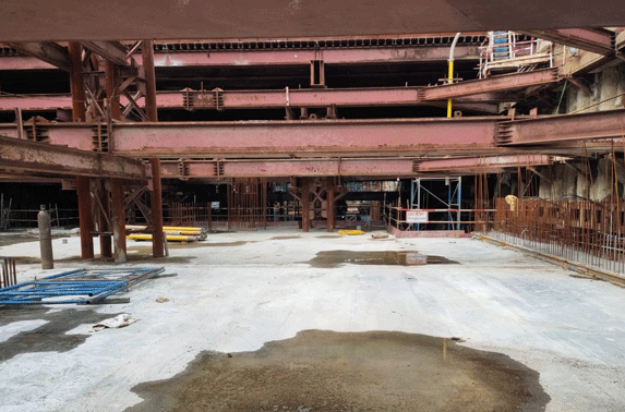 Parking Slab in Grid 4-6 at Cuffe Parade Station