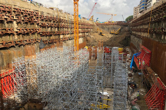 Bandra Station Excavation site