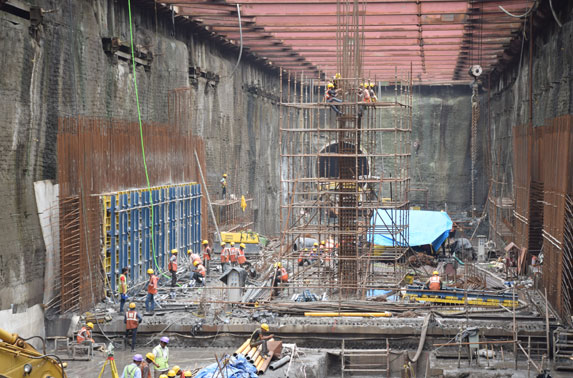 Santacruz Station Wall Work