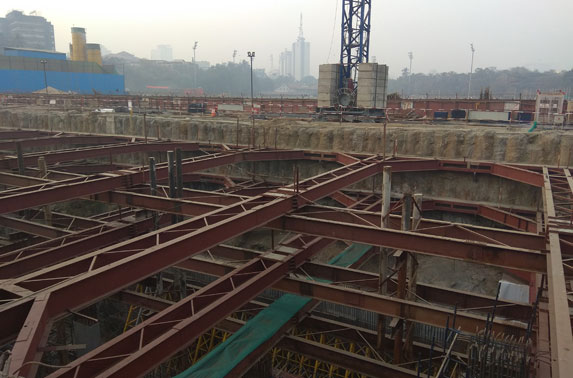 Station Chatrapati Shivaji - Wall and column works