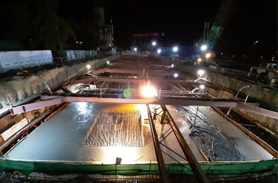 Station Chatrapati Shivaji - Roof slab