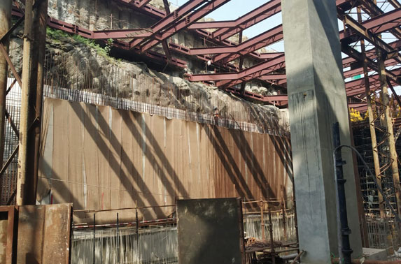 Station Chatrapati Shivaji - Station walls