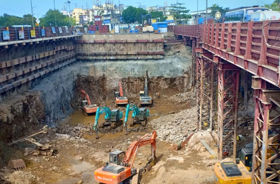 Dharavi Station - Excavation