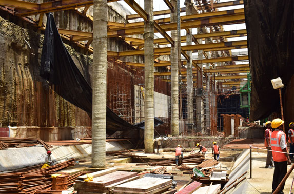 Wall construction - Science Museum