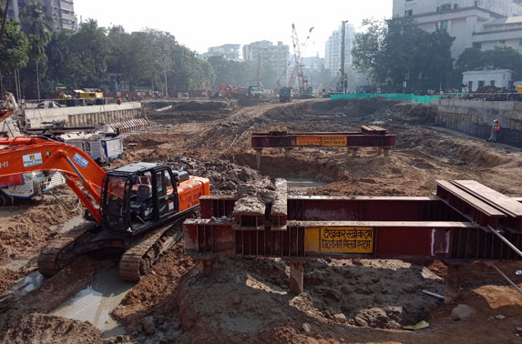 Siddhivinayak shaft excavation works